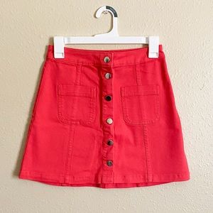 NWT H&M Jean Button-Down Skirt